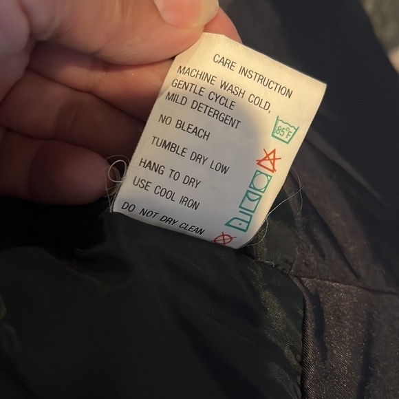 Vintage 80's OSSI  Skiwear Black Moto Style Ski Jacket Sz M - Picture 14 of 14